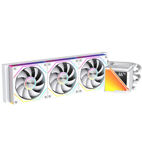 Jungle Leopard Stellar Realm RS 360 (White) AIO w/ Digital Display